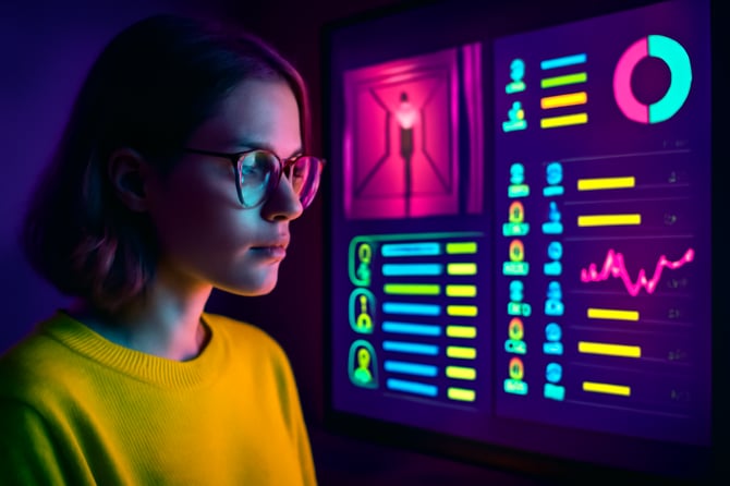 photographic please create a dramatic image for the section 1 RealTime Visibility of Who Is Onsite Across All Sites that uses our brand colours 400048-Dec-04-2025-03-30-22-0357-AM